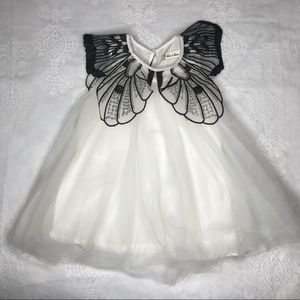 Butterfly Collar Tulle Dress 4T